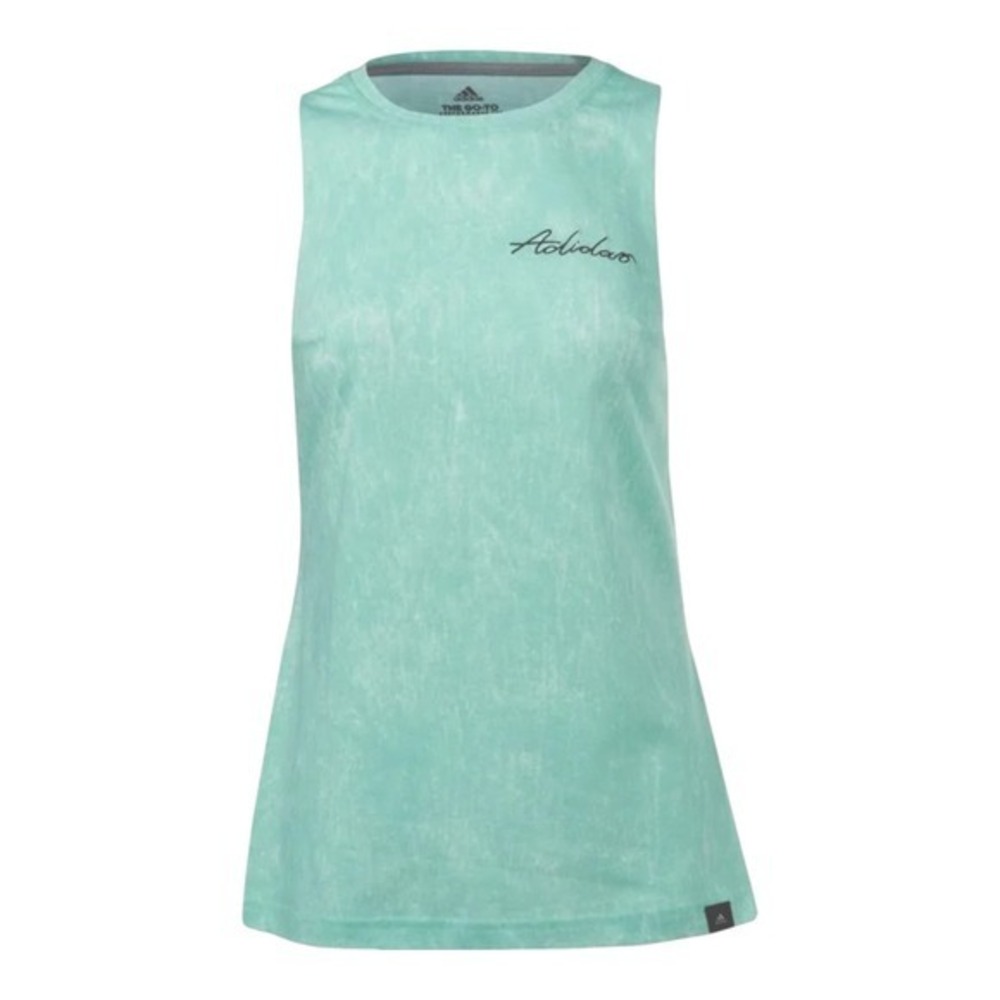 Adidas Summer Wash MT Tank Top DV0502 Women Aqua Blue Tie Dye Size M